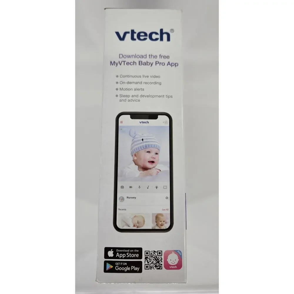 VTech RM2851 Smart WiFi 1080p Baby Monitor 2.8in Screen Camera Open Box